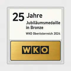 25 Jahre Jubiläumsmedaille der Wirtschaftskammer Oberösterreich